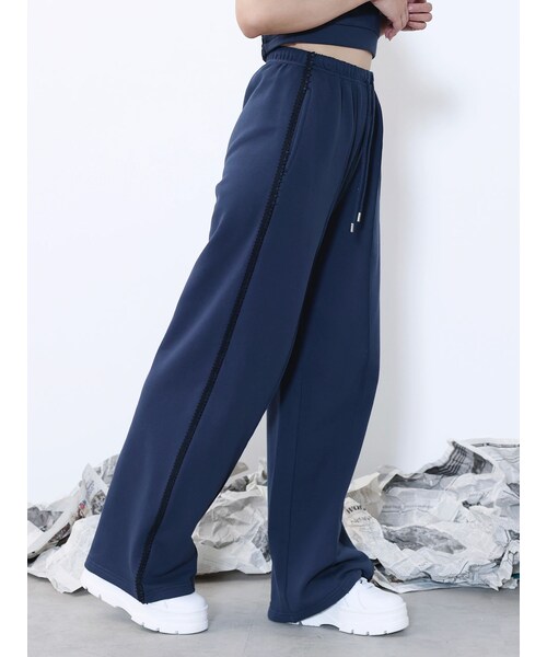 EATME（イートミー）の「【SETUP着用可】サイドレーススウェットパンツ（スウェットパンツ・レディース・ブラウン・F）」の13枚目の写真