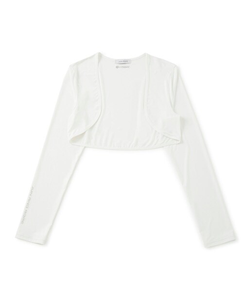 ROPE'（ロペ）の「【UVカット】【速乾】クールコアUVボレロ型アウター（その他トップス・レディース・ブラック/ホワイト/ネイビー・L/M/S）」の2枚目の写真