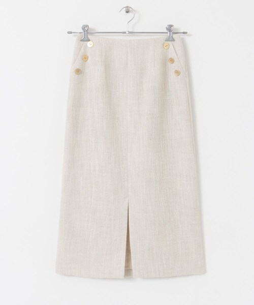 URBAN RESEARCH ROSSO（アーバンリサーチロッソ）の「ボタンデザインタイトスリットスカート（スカート・レディース・CHECK/L.GREIGE/INDIGO・36/38）」の9枚目の写真