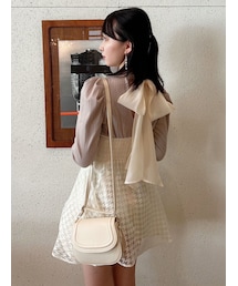 dazzlin | バックリボンパワショルミニコルセットワンピース(ワンピース)