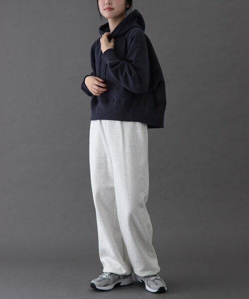 URBAN RESEARCH DOORS（アーバンリサーチドアーズ）の「FORK&SPOON　リサイクルコットン裏毛スウェットパンツ（スウェットパンツ・レディース・NAVY/OATMEAL/DARKPURPLE・1/2）」の19枚目の写真