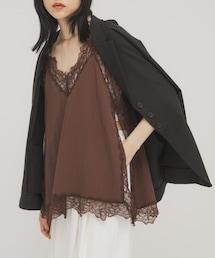 KBF | ヴィンテージライクレースキャミソール(キャミソール)