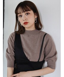 MURUA | ハーフスリーブニットトップス(ニット/セーター)