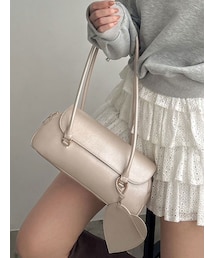 dazzlin | ハートチャームスクエアボックスバッグ(ハンドバッグ)