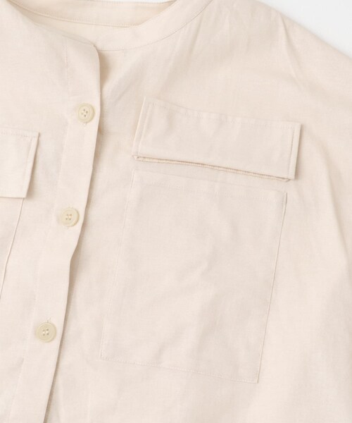 ITEMS URBANRESEARCH(アイテムズ アーバンリサーチ)の「リネンミックスドロストポケットシャツ(シャツ/ブラウス・レディース・BRN/NVY/NTL・FREE)」の22枚目の写真