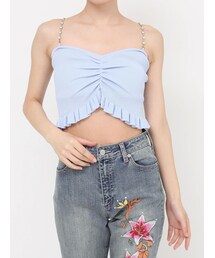 EVRIS | ビジューチェーンニットビスチェ(キャミソール)