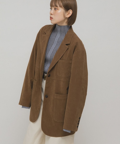 KBF（ケイビーエフ）の「パッチポケットテーラードジャケット（テーラードジャケット・レディース・D.BROWN/CAMEL/CAMEL2・one）」の10枚目の写真