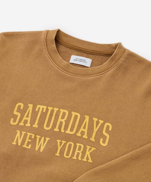Saturdays NYC(サタデーズ ニューヨークシティ )の「Bowery Standard Crew(スウェット・レディース・ブラック/ネイビー/オレンジ・L/M/S)」の14枚目の写真