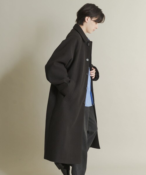SENSE OF PLACE by URBAN RESEARCH(センスオブプレイスバイアーバンリサーチ)の「『ユニセックス』バルマカーンルーズコート(テーラードジャケット・メンズ・BLACK/D.BROWN/BEIGE/BRN×CHA・M/L)」の18枚目の写真