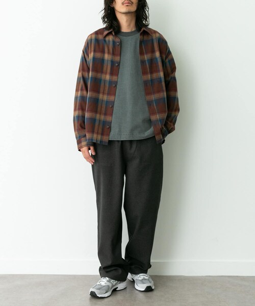 URBAN RESEARCH Sonny Label（アーバンリサーチサニーレーベル）の「裏起毛ユーティリティイージーパンツ（その他パンツ・メンズ・ブラック/チャコール/ブラウン/チャコール2・M/L）」の18枚目の写真