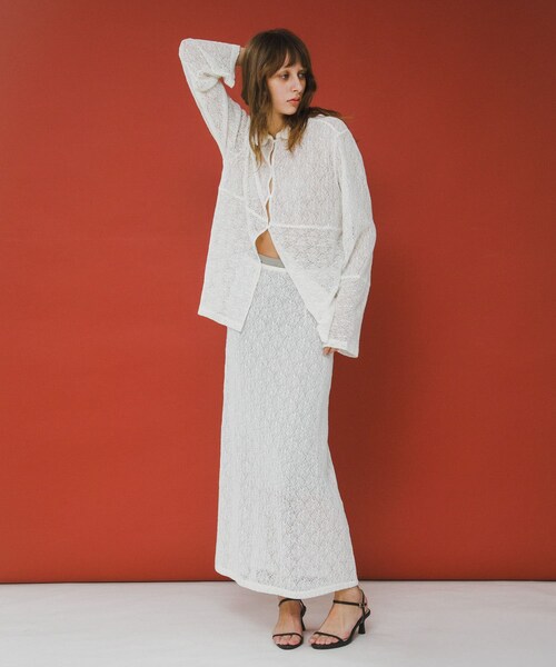 LAATO（ラート）の「melon lace skirt（スカート・レディース・インク/サブレ/パール・Free）」の11枚目の写真