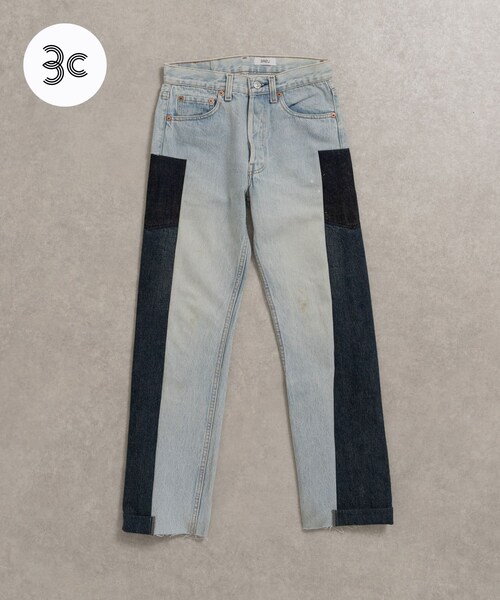 THE GOODLAND MARKET（ザグッドランドマーケット）の「SREU　SREU-Transposed Denim Pants（デニムパンツ・レディース・PALxBL1/PALxBL2/PALxBL3/PALxBL4・1/3）」の2枚目の写真
