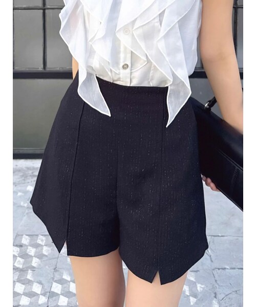 dazzlin（ダズリン）の「ミニスリットコンパクトショートパンツ（その他パンツ・レディース・オフホワイト/チャコールグレー/ブラック・S/M）」の12枚目の写真