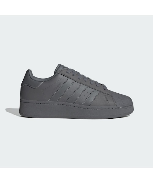 adidas（アディダス）の「スーパースター XLG / Superstar XLG（シューズ・メンズ・グレー/グリーン・26.0cm/23.0cm/26.5cm/27.0cm/27.5cm/28.0cm/23.5cm/24.0cm/24.5cm/25.0cm/25.5cm/28.5cm/29.0cm/30.0cm/22.5cm/31.0cm/32.0cm/22.0cm/29.5cm/30.5cm/31.5cm/32.5cm/33.5cm/34.5cm/35.5cm/36.5cm）」の9枚目の写真
