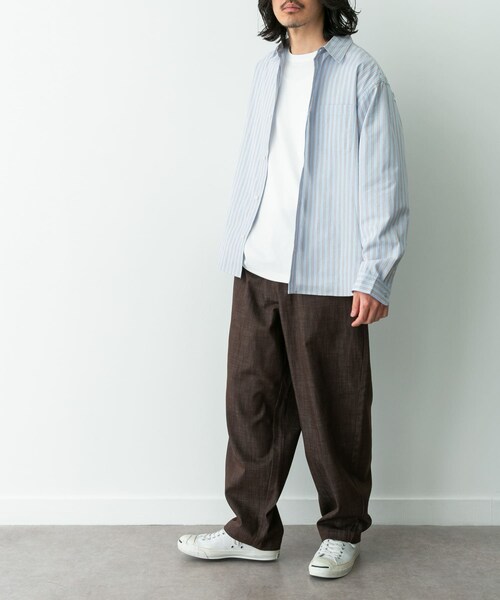 URBAN RESEARCH Sonny Label（アーバンリサーチサニーレーベル）の「デニムライクイージーワイドパンツ（デニムパンツ・メンズ・ブルー/ブラック/ブラウン・S/M/L）」の19枚目の写真