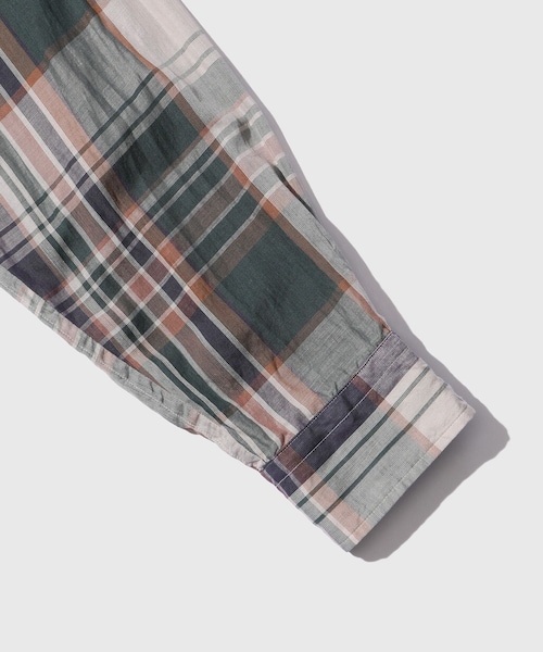 ADAM ET ROPE'(アダムエロペ)の「【KAPTAIN SUNSHINE/キャプテンサンシャイン】Gauze Plaid Plain Shirt(シャツ/ブラウス・メンズ・ホワイト系/グリーン系・2/3/4)」の11枚目の写真