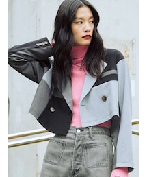 jouetie | パッチワークショートジャケット【セットアップ対応】(その他アウター)