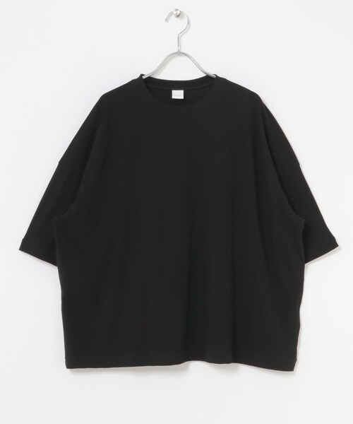 かぐれ（カグレ）の「ハイツイストコットン半袖Tシャツ（Tシャツ/カットソー・レディース・OFF/BLACK/CHARCOAL・Free）」の21枚目の写真