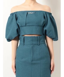 EMODA | クロスeチャームトップ(Tシャツ/カットソー)