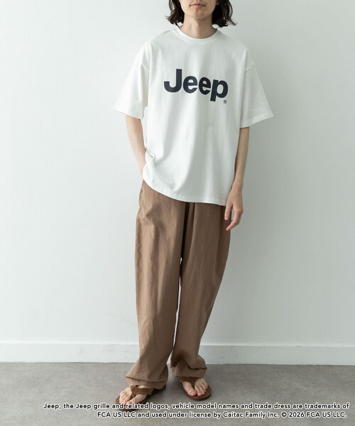 URBAN RESEARCH Sonny Label（アーバンリサーチサニーレーベル）の「JEEP ロゴショートスリーブTシャツ（Tシャツ/カットソー・メンズ・オフ/チャコール/レッド・M/L）」の8枚目の写真
