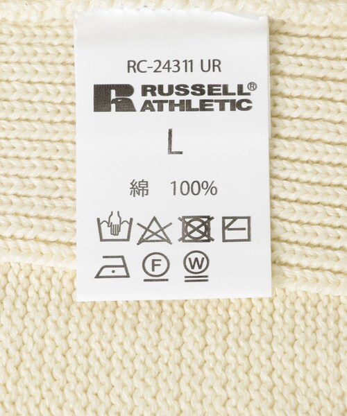 URBAN RESEARCH（アーバンリサーチ）の「『別注』RUSSELL ATHLETIC×UR　CREW NECK CARDIGAN（カーディガン/ボレロ・メンズ・BLACK/IVORY・M/L）」の17枚目の写真