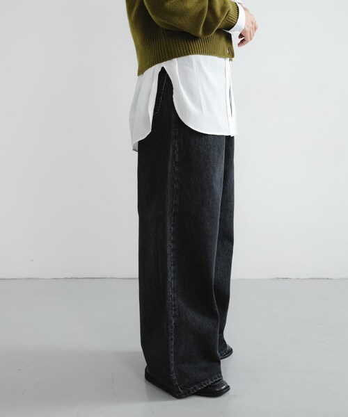 URBAN RESEARCH（アーバンリサーチ）の「『別注』Lee101×URBAN RESEARCH　 BAGGYPANTS（デニムパンツ・レディース・淡BLACK/BLACK・XS/S/M/L）」の6枚目の写真
