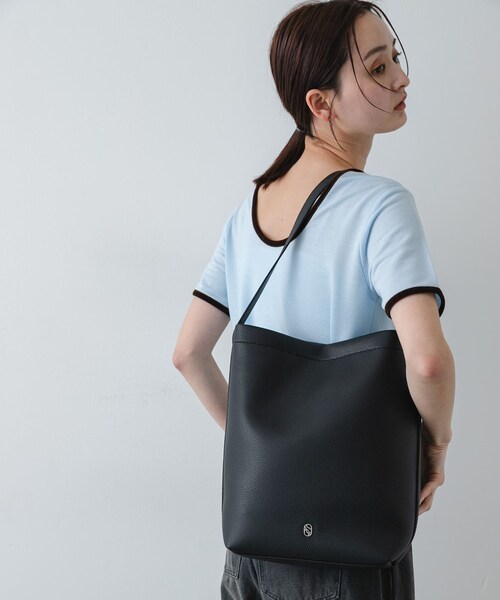 SENSE OF PLACE by URBAN RESEARCH(センスオブプレイスバイアーバンリサーチ)の「バケツバッグ(ショルダーバッグ・レディース・BLACK/IVORY/BROWN・One)」の10枚目の写真
