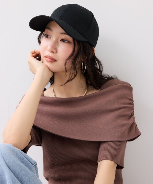 VIS(ビス)の「【定番人気】バックリボンツイルキャップ(キャップ・レディース・ブラック/キナリ/ベージュ系・F)」の8枚目の写真