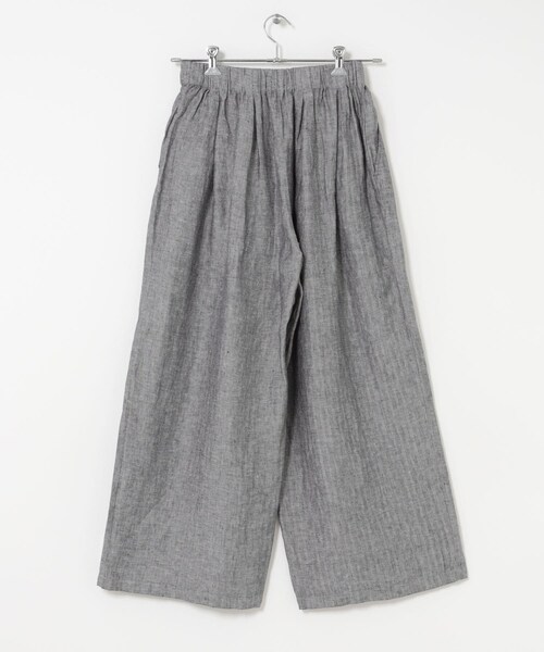 URBAN RESEARCH DOORS（アーバンリサーチドアーズ）の「ヘリンボーンリネンワイドギャザーパンツ（その他パンツ・レディース・CHARCOAL・S/M）」の15枚目の写真