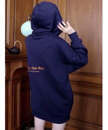 EVRIS | バックロゴオーバーサイズフーディー(パーカー)