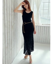 RESEXXY | 透かし編みキャミワンピースSET(ワンピース)