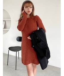 RESEXXY | モールベロアAラインミニワンピース(ワンピース)