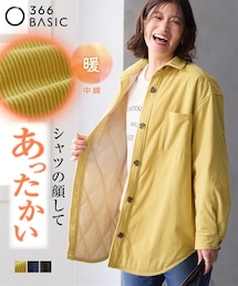 nissen | ＜大きいサイズ＞ 中わた入りシャツジャケット(ジャケット/アウター)