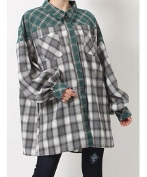 GYDA | CHECK MIX BIG SHIRT(シャツ/ブラウス)