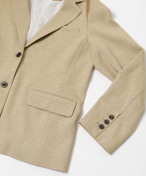 URBAN RESEARCH（アーバンリサーチ）の「リネンライクテーラードジャケット（テーラードジャケット・レディース・BEIGE/BLACK・36/38）」の20枚目の写真