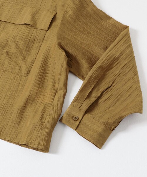 LAATO（ラート）の「drawstring shirts（シャツ/ブラウス・レディース・クリーム/コリアンダー・Free）」の5枚目の写真