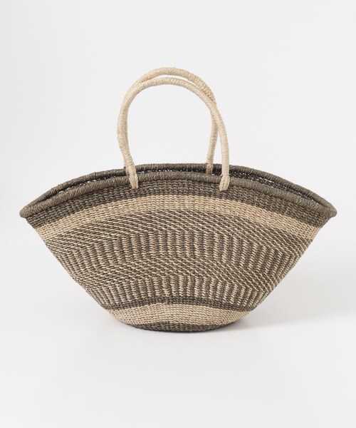URBAN RESEARCH Sonny Label（アーバンリサーチサニーレーベル）の「BAGMATI　アバカボーダーバッグ（かごバッグ・レディース・NAT/BLK/NAT/CHOCO・One）」の8枚目の写真