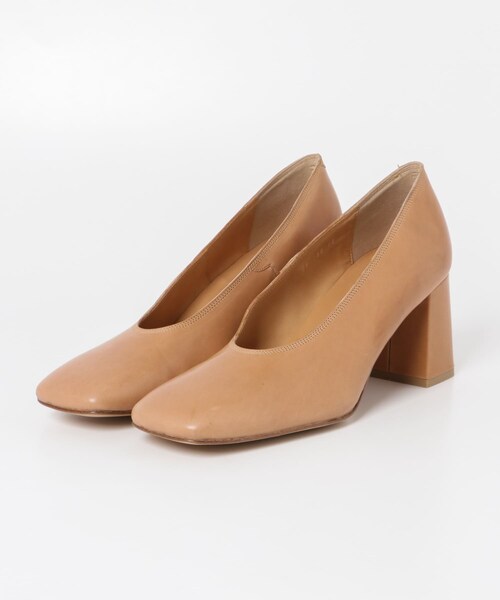URBAN RESEARCH(アーバンリサーチ)の「MAISON EUREKA SQUARETOERETROPUMP VER2(パンプス・レディース・DARKAMBER/NATURAL・36/37/38)」の5枚目の写真