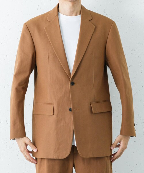 URBAN RESEARCH（アーバンリサーチ）の「semoh　OX Cotton Tailored Jacket（テーラードジャケット・メンズ・BROWN・2）」の2枚目の写真