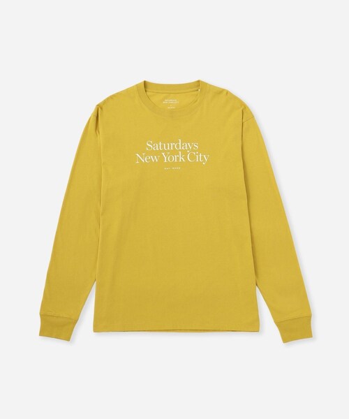 Saturdays NYC（サタデーズ ニューヨークシティ ）の「Miller Standard LS Tee（Tシャツ/カットソー・レディース・グレー/イエロー・L/M/S/XL）」の16枚目の写真