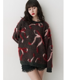 jouetie | モチーフシャギーニット(ニット/セーター)