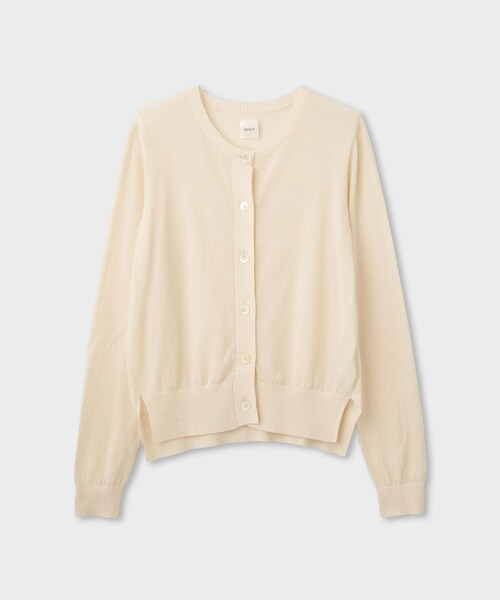 ROPE'(ロペ)の「【一部店舗限定】【REALM(レルム)】SHEER CARDIGAN|シアーカーディガン(カーディガン/ボレロ・レディース・ブラック/ホワイト/レッド/ピンク・38)」の2枚目の写真