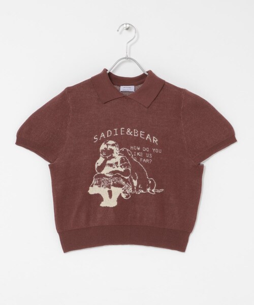 THE GOODLAND MARKET（ザグッドランドマーケット）の「old honey　45℃ KNIT TOPS（ニット/セーター・レディース・BROWN/YELLOW・Free）」の9枚目の写真