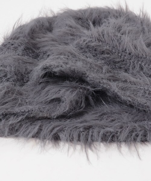 KBF（ケイビーエフ）の「ラインデザインシャギーニットビーニー（ニットキャップ/ビーニー・レディース・IVORY/BROWN/CHARCOAL・One）」の17枚目の写真