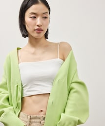 ADAM ET ROPE' | 【OUR WACOAL×ADAM ET ROPE'】コットン混カップインチューブトップキャミソール(キャミソール)