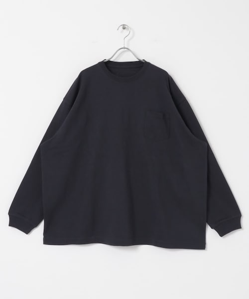 URBAN RESEARCH（アーバンリサーチ）の「dDdDdDd　SUPER BIG FLAT LONG-SLEEVE T-SHIRTS（Tシャツ/カットソー・メンズ・WHITE/BLACK/NAVY/GRAY・S/M/L/XL/XXL）」の4枚目の写真