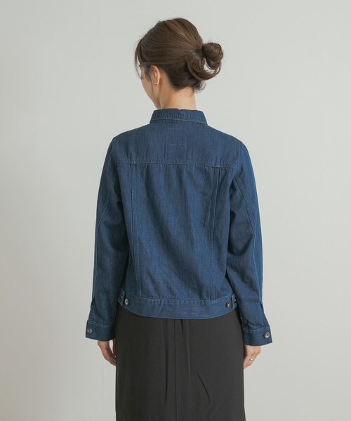 URBAN RESEARCH DOORS（アーバンリサーチドアーズ）の「Denim Jacket（デニムジャケット・レディース・INDIGO/ONE WASH・M）」の4枚目の写真