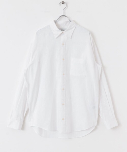 URBAN RESEARCH ROSSO（アーバンリサーチロッソ）の「『WEB限定』『XLサイズあり』リラックスコットンリネンレギュラーカラー長袖シャツ（シャツ/ブラウス・メンズ・BLU STRIPE/WHITE/NAVY/BEIGE/BLUE/BEG STRIPE・S/M/L/XL）」の15枚目の写真