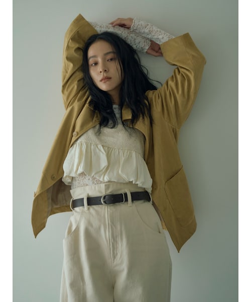 Ungrid（アングリッド）の「フェイクスウェードジャケット（ブルゾン・レディース・アイボリー/イエロー/ブラウン・F）」の9枚目の写真