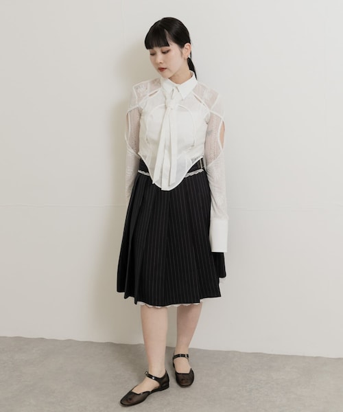 neith.tokyo Lace Tied Shirts